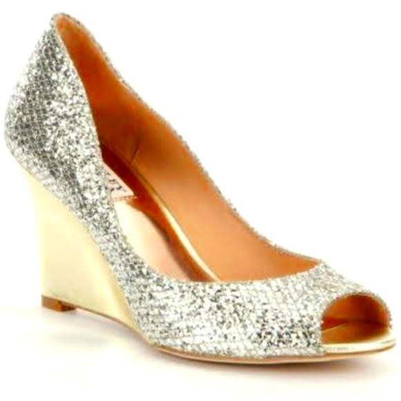 Open Toe Wedge Heels by BADGLEY MISCHKA - Picture 2 of 4